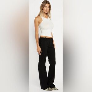 Tiger Mist Black Flared Trousers